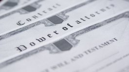 Row of legal documents for notary signing